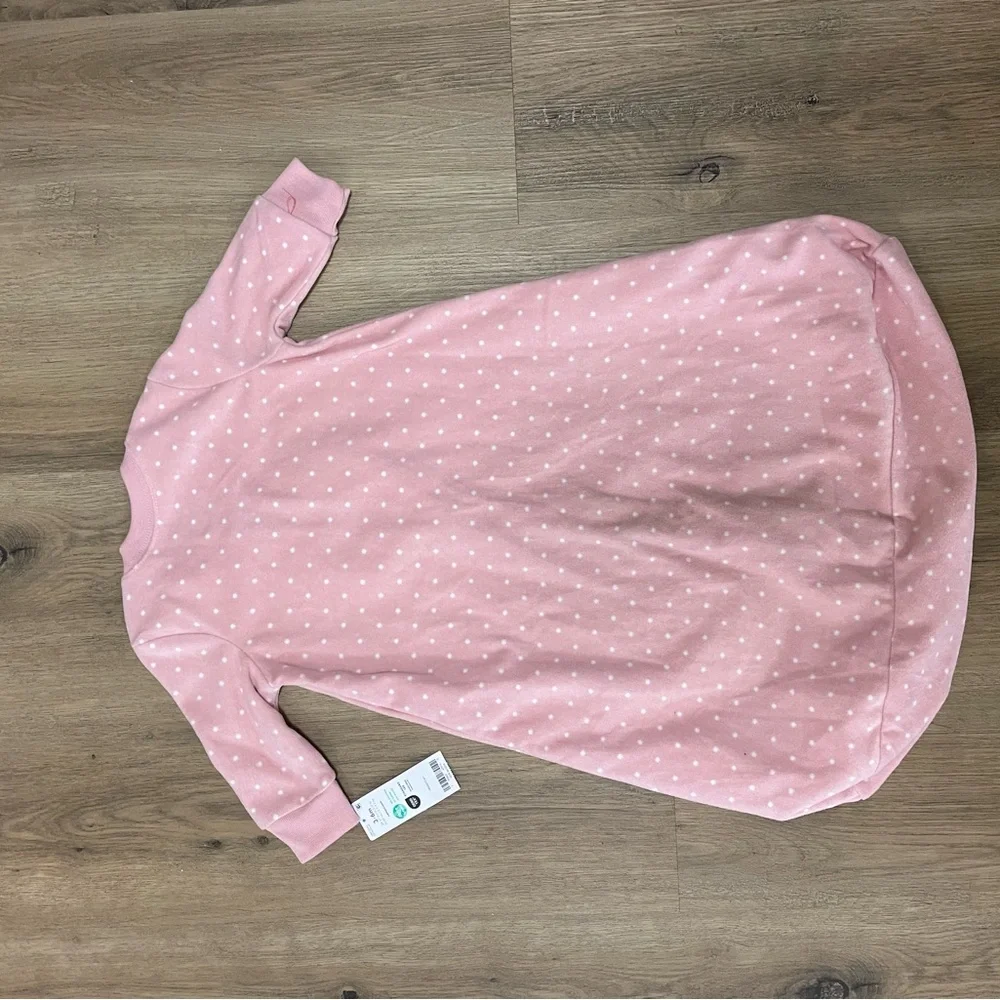 Carter's Pink and‎ White Sleep Sack Pajamas NWT 3-6m